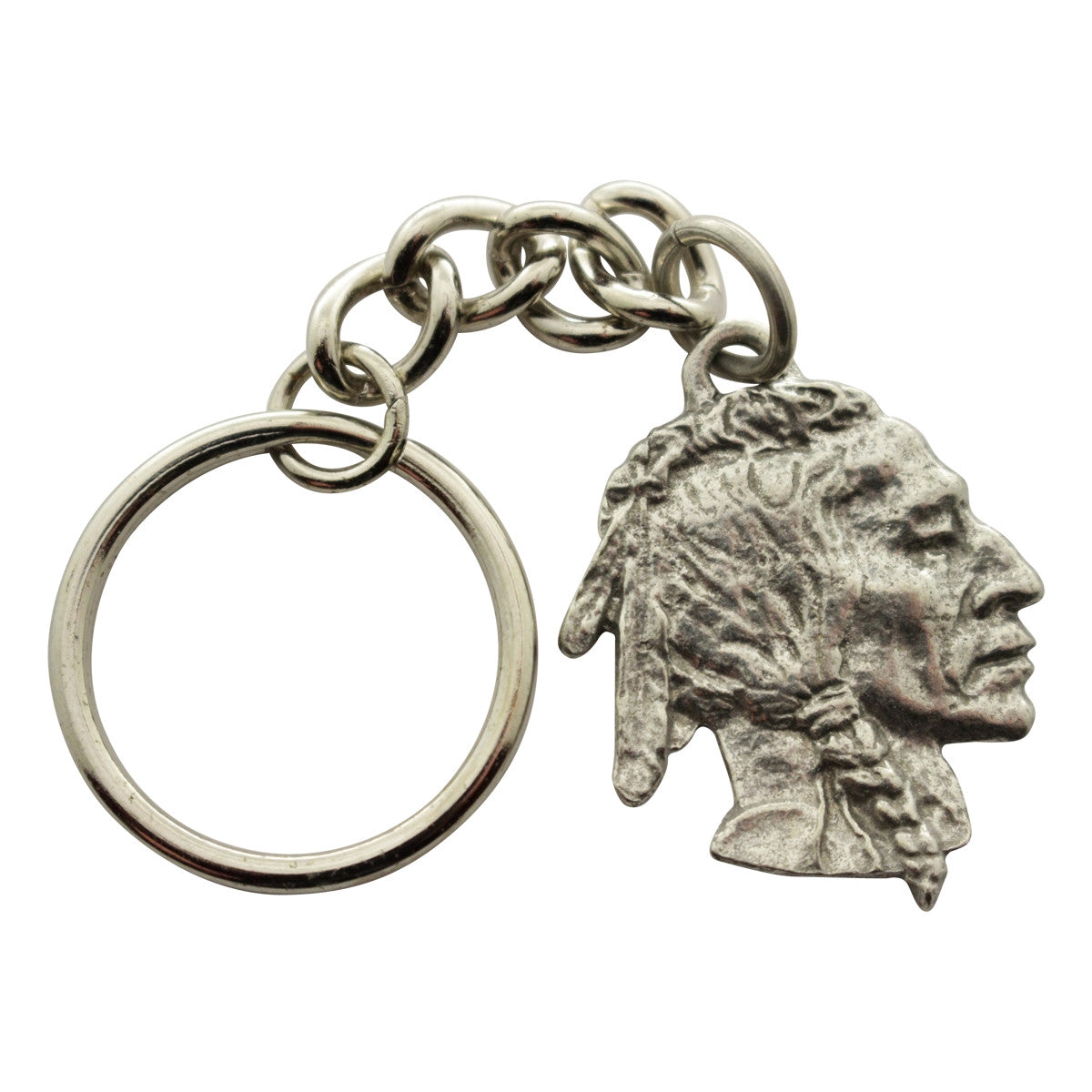 Native American Keychain ~ Antiqued Pewter ~ Keychain ~ Antiqued Pewter Keychain ~ Sarah's Treats & Treasures